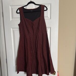 Torrid Red Sleeveless Sweetheart Midi Sundress